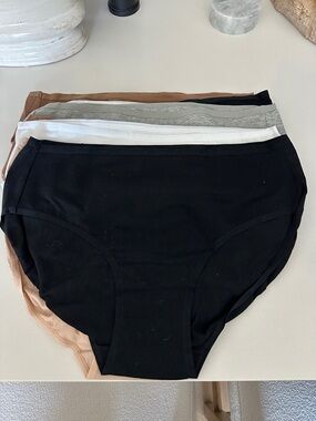 Worth Girls Cotton Briefs - Black, White, Gray, Tan 9 pairs in total
